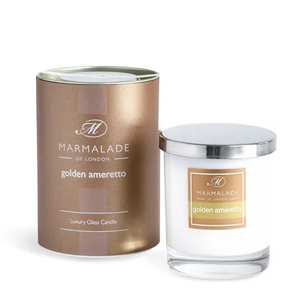 Marmalade of London Golden Ameretto - Large Glass Candle 